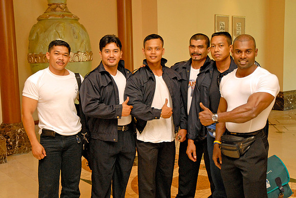 GIFA2006 security personnel